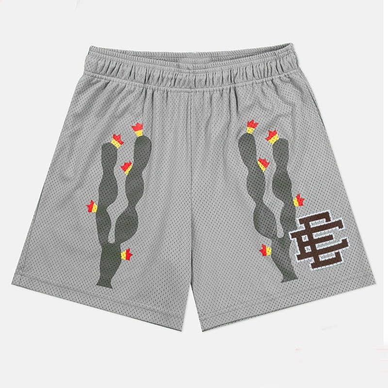 Cross-border exclusive for European code new sports mesh cloth shorts 3D digital printing trend beach pants male manufacturer wholesale