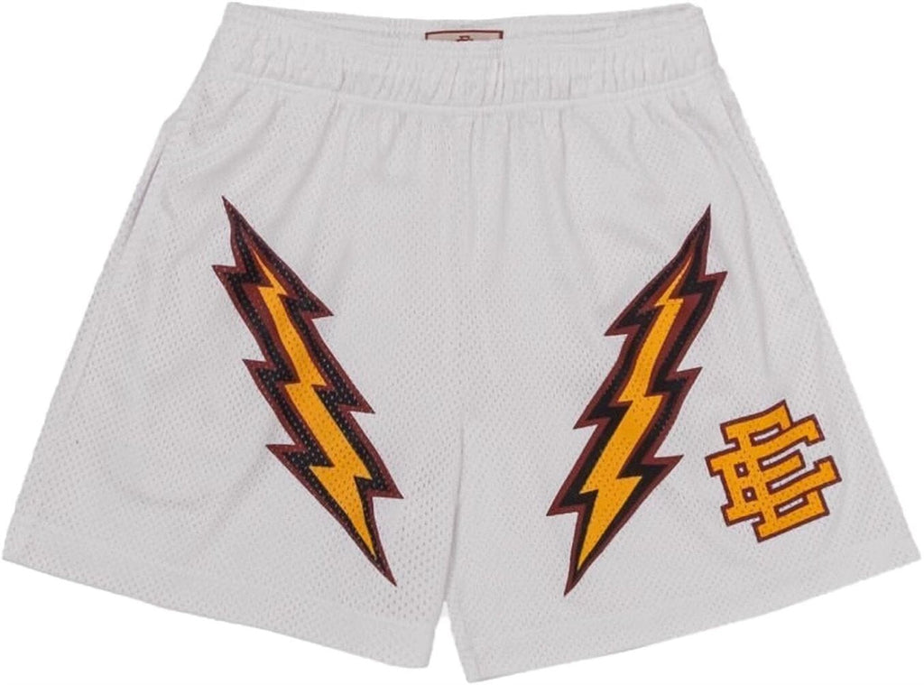 EE print shorts logo sweatpants mesh drawstring American shorts