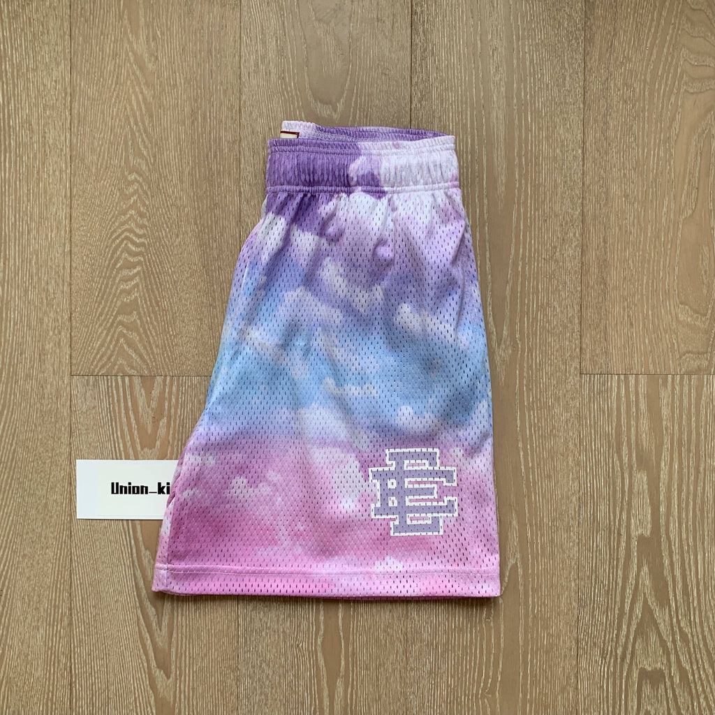 EE print shorts logo sweatpants mesh drawstring American shorts