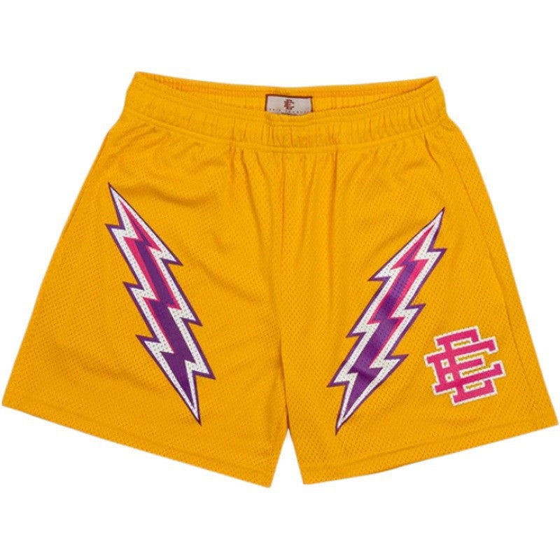 Cross-border exclusive for European code new sports mesh cloth shorts 3D digital printing trend beach pants male manufacturer wholesale