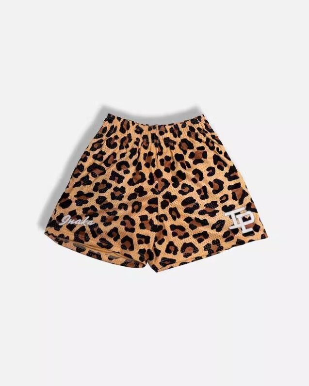 EE print shorts logo sweatpants mesh drawstring American shorts
