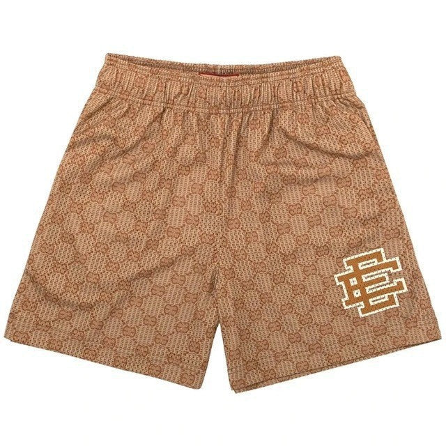 Cross-border exclusive for European code new sports mesh cloth shorts 3D digital printing trend beach pants male manufacturer wholesale