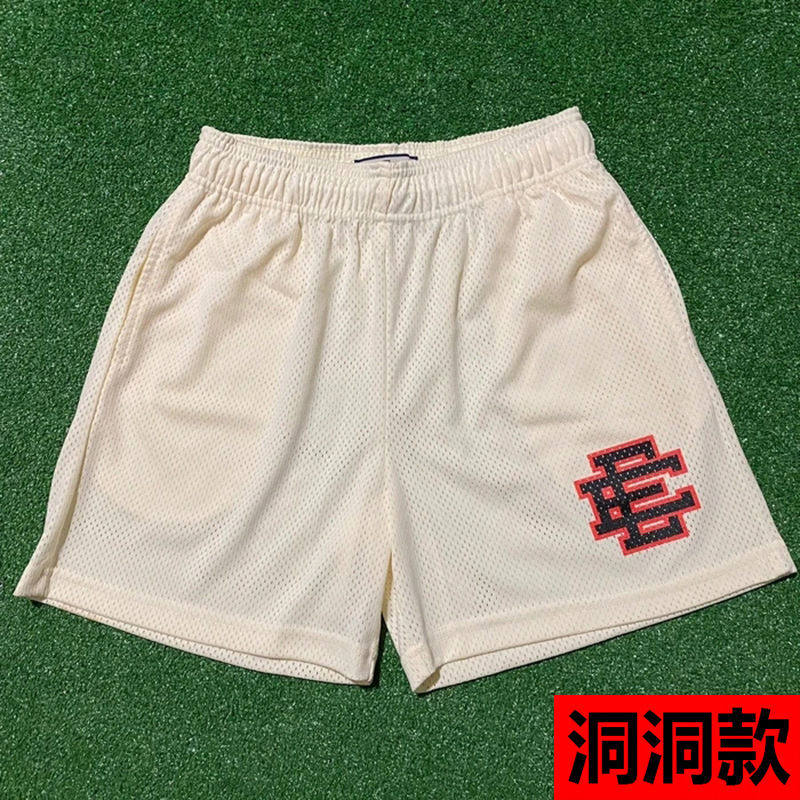 New EE American casual fitness shorts muscular men sports quarter pants mesh breathable style European and American stars with the same style