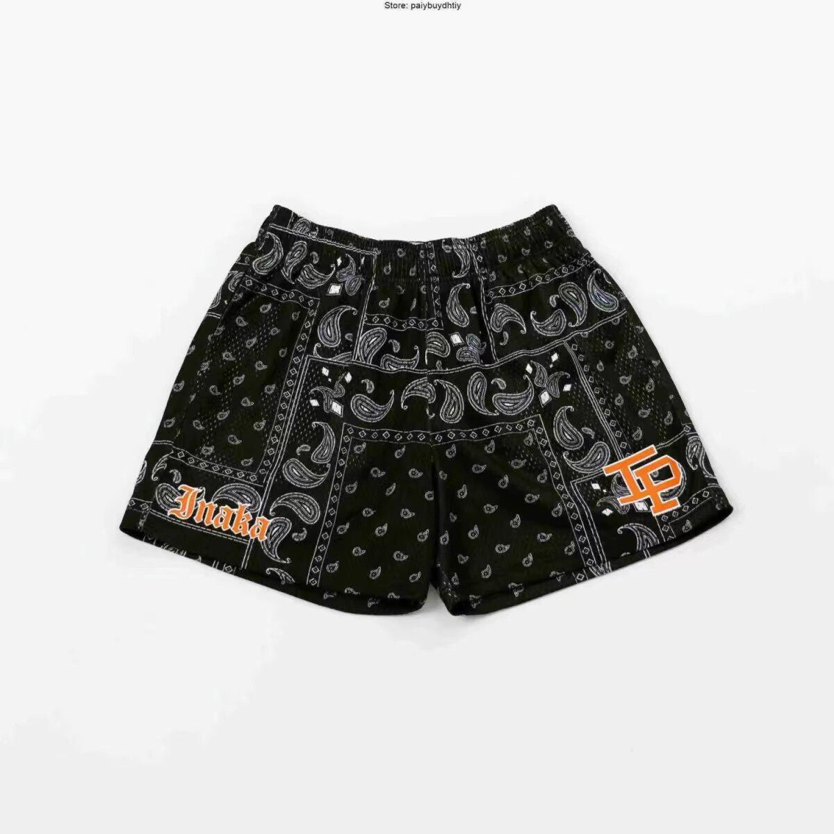 New EE American casual fitness shorts muscular men sports quarter pants mesh breathable style European and American stars with the same style