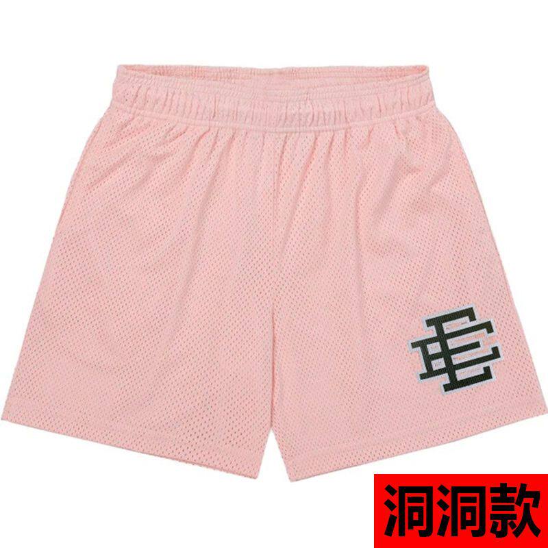 New EE American casual fitness shorts muscular men sports quarter pants mesh breathable style European and American stars with the same style