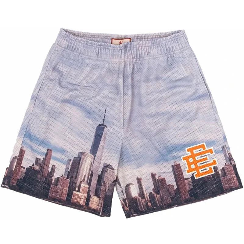 Shorts  EE Eric Emanuel Basic Shorts NEW men's casual shorts fitness sports pants summer gym workout Men Classic GYM Mesh Shorts