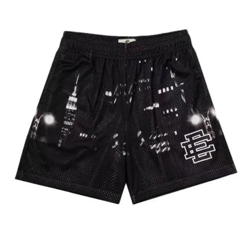 Shorts  EE Eric Emanuel Basic Shorts NEW men's casual shorts fitness sports pants summer gym workout Men Classic GYM Mesh Shorts