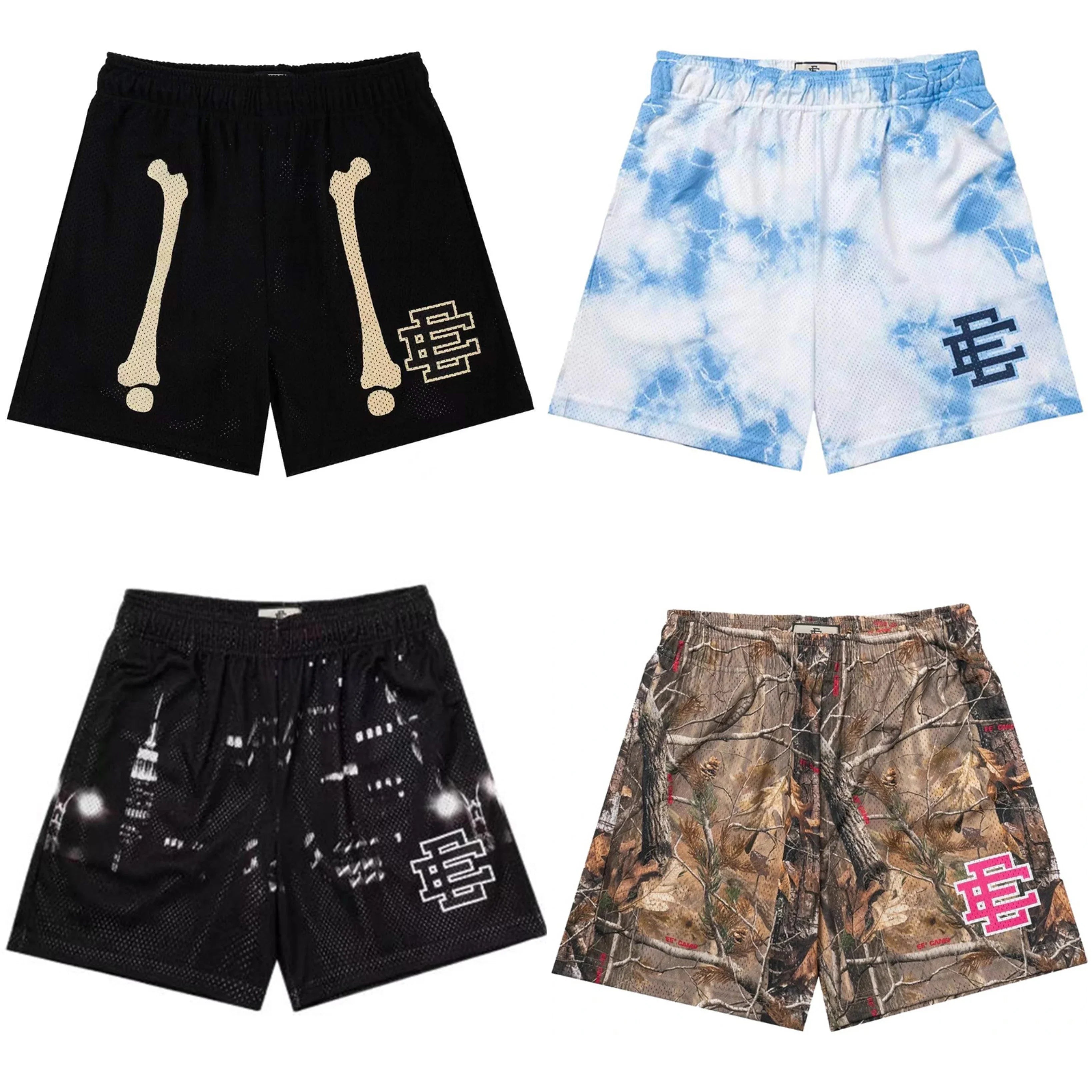Shorts  EE Eric Emanuel Basic Shorts NEW men's casual shorts fitness sports pants summer gym workout Men Classic GYM Mesh Shorts